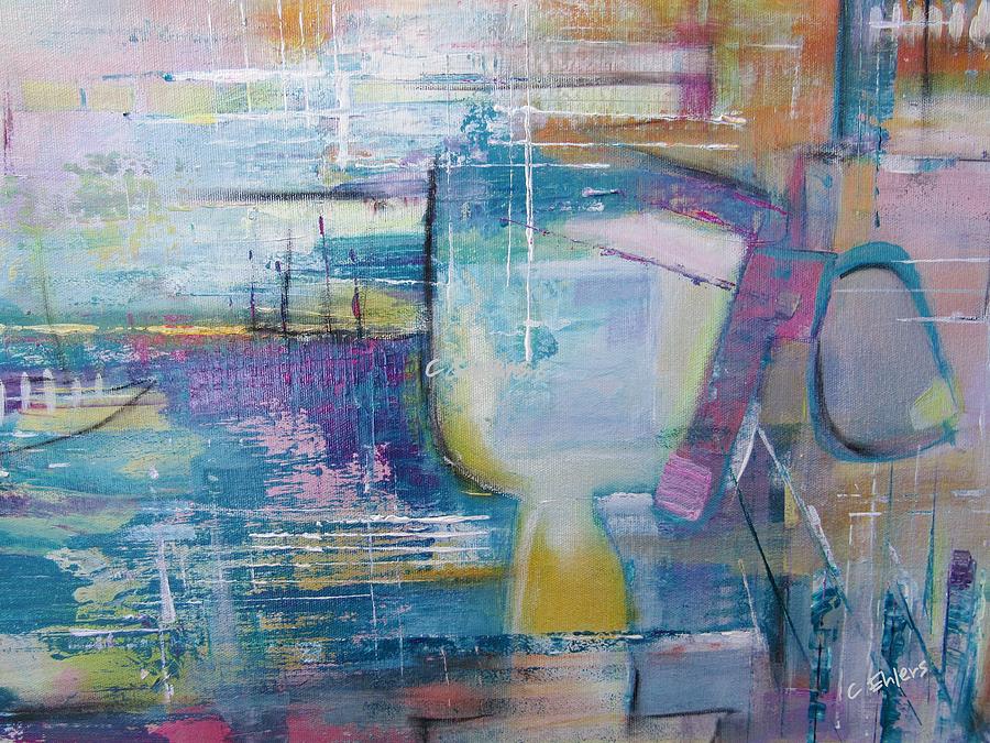 If Cups Could Talk Painting by Cheryl Ehlers