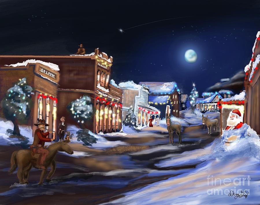 If Ghost Towns Celebrated Christmas Digital Art by Doug Gist