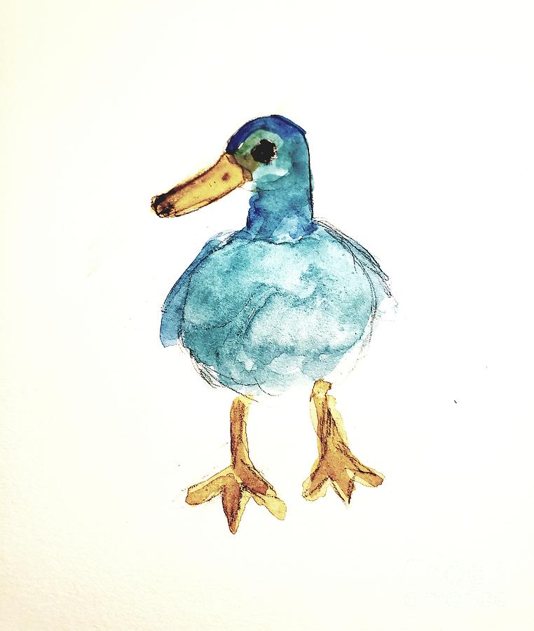 If it walks like a Duck Painting by Margaret Welsh Willowsilk