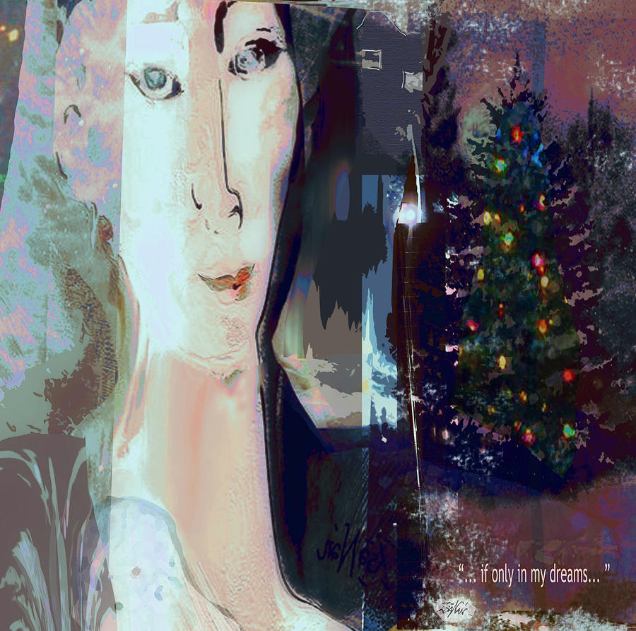 Holiday Mixed Media - If Only In My Dreams by Zsanan Studio