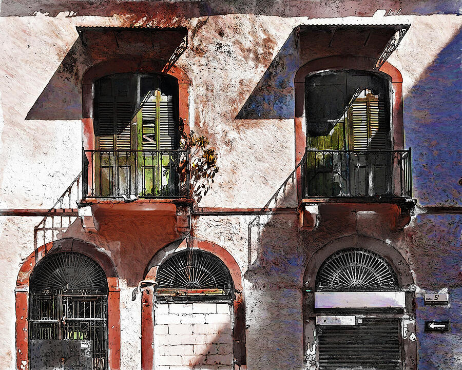If the doors could talk, Casco Viejo Panama Mixed Media by Tatiana Travelways
