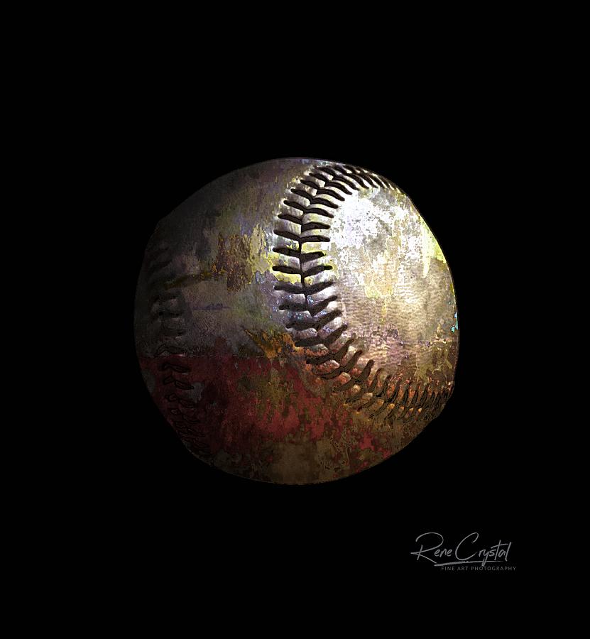 If The Moon Were A Baseball Photograph by Rene Crystal