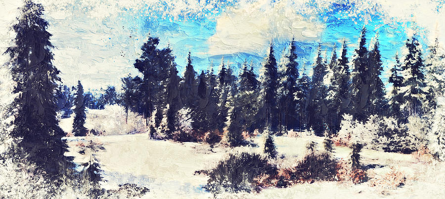 If Winter comes - 33 Painting by AM FineArtPrints
