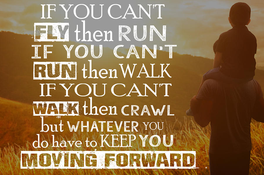 If You Can't Fly, Then Run. If You Can't Run. Then Walk. If You Can't ...