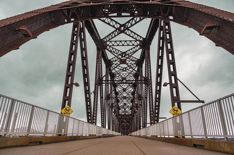 Big Four Bridge, a former railroad truss bridge Photograph by Mike Worley Big Four Bridge, a former railroad truss bridge Photograph by Mike Worley