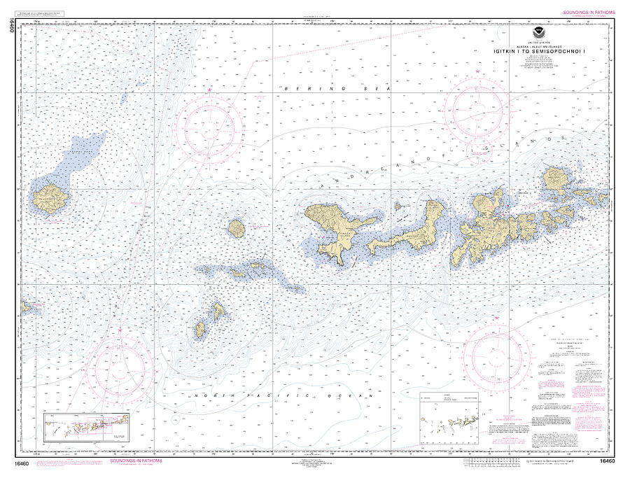 Igitkin Island To Semisopochnoi Island Aleutian Islands Alaska, Noaa 