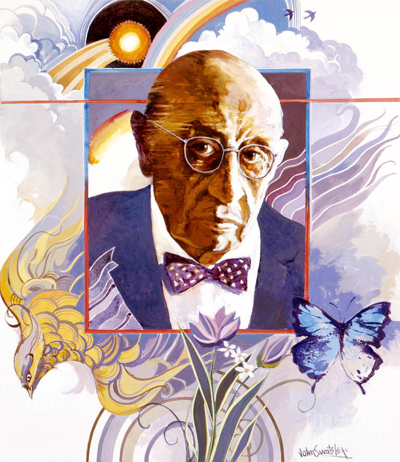 Igor Stravinsky Painting by John Swatsley