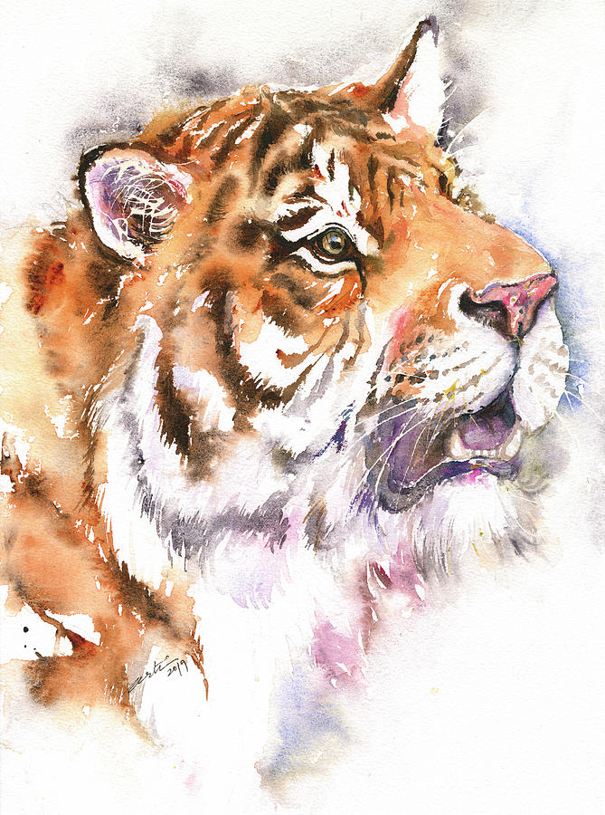 Igor the Tiger Painting by Arti Chauhan