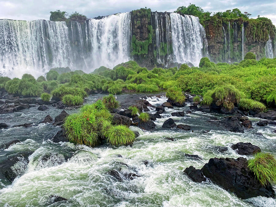 Iguassu Falls and Rapids Photograph by Sally Weigand