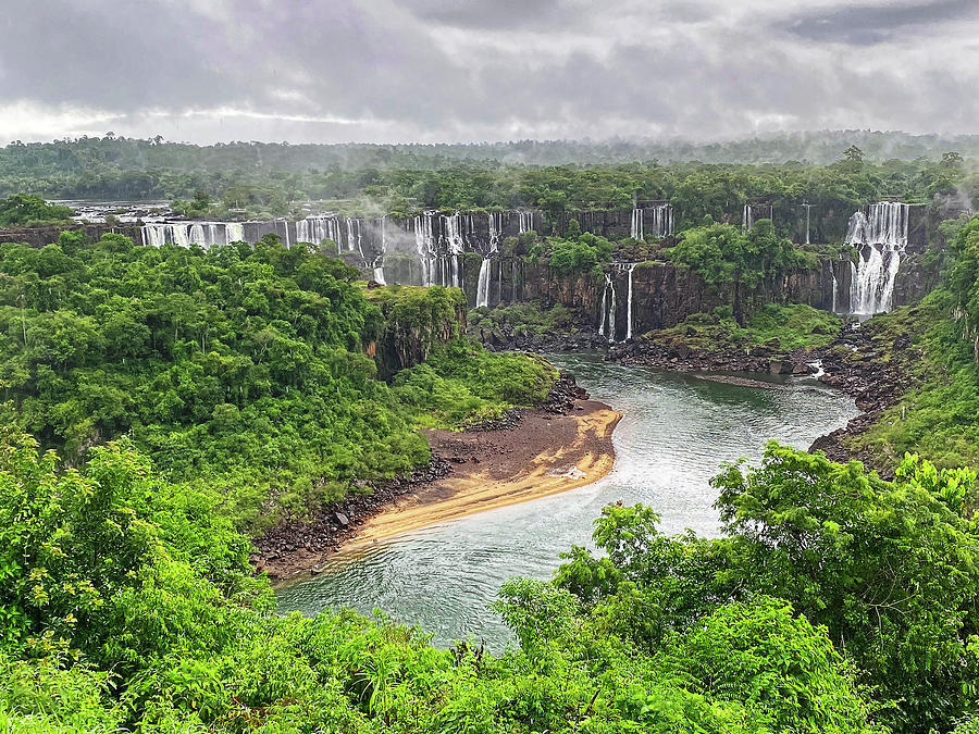 Overview Photograph - Iguassu Falls Overview by Sally Weigand Overview Photograph - Iguassu Falls Overview by Sally Weigand