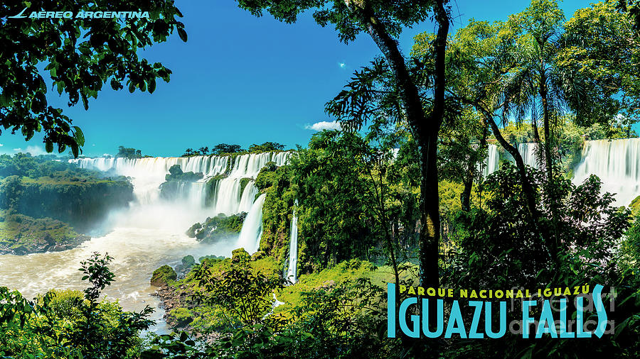 Iguazu Falls Travel Poster Photograph by Eric Hwang - Pixels