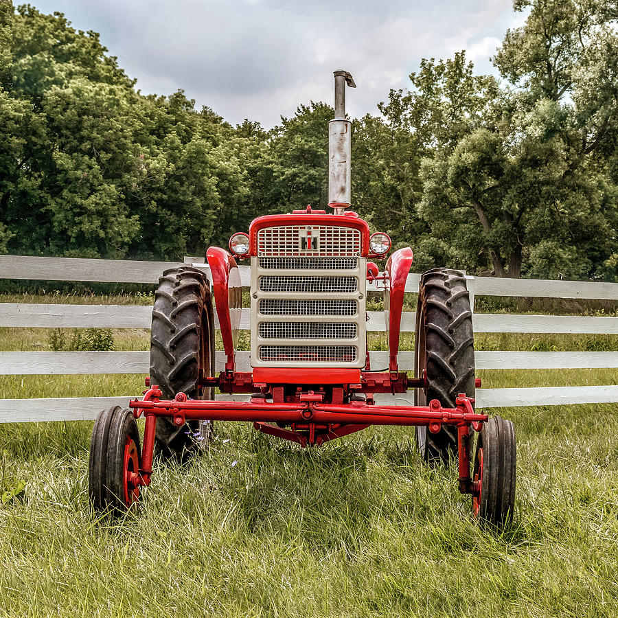 Ih 240 Tractor Front View Photograph By Enzwell Designs Fine Art America