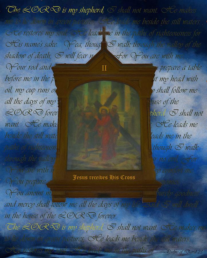 II Jesus Recieves His Cross Digital Art by Joan Stratton