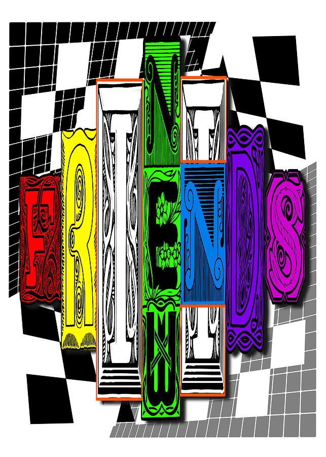 II New Friends designs for National New Friends Day October 19th Digital Art by Delynn Addams