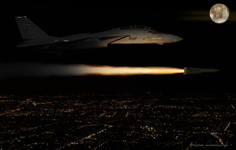 IIAF F-14 Tomcat Digital Art by Custom Aviation Art