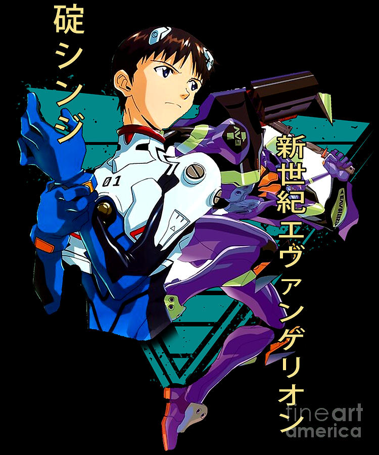 Ikari Shinji Classic Art Japanese Neon Genesis Evangelion Drawing by  Fantasy Anime - Pixels
