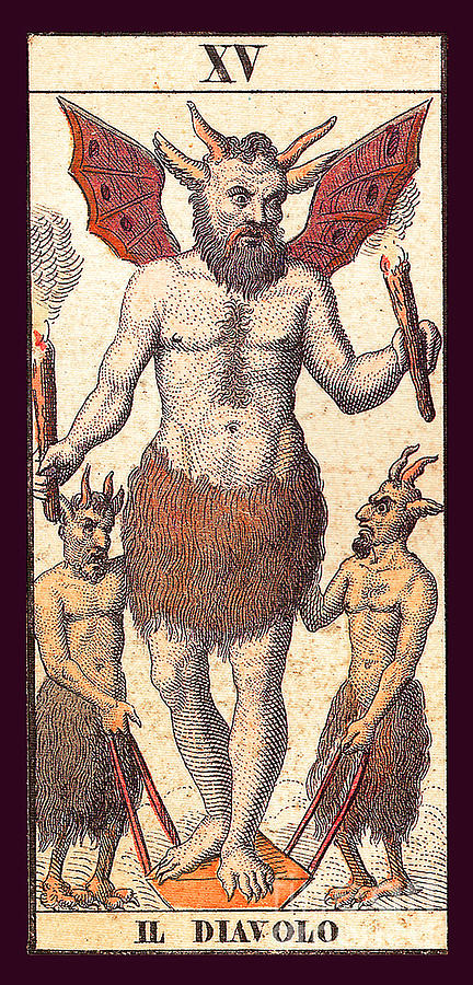Il Diavolo Tarot Card The Devil Painting