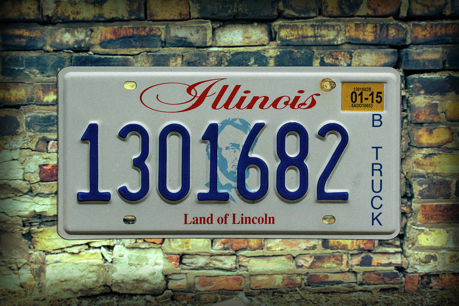 Illinois B Truck Plate Photograph By Enzwell Designs - Pixels