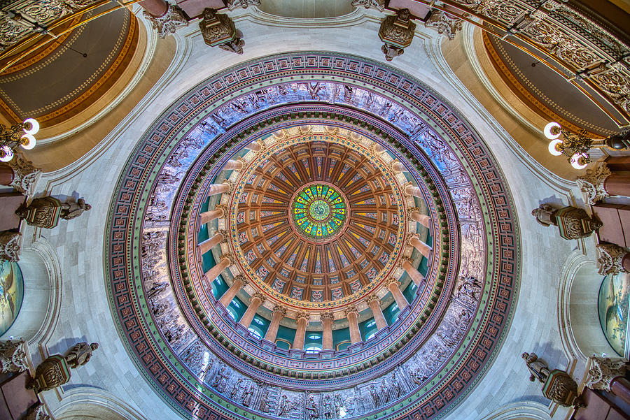 Architecture Photograph - Illinois State Capital 40 by Kevin Eatinger
