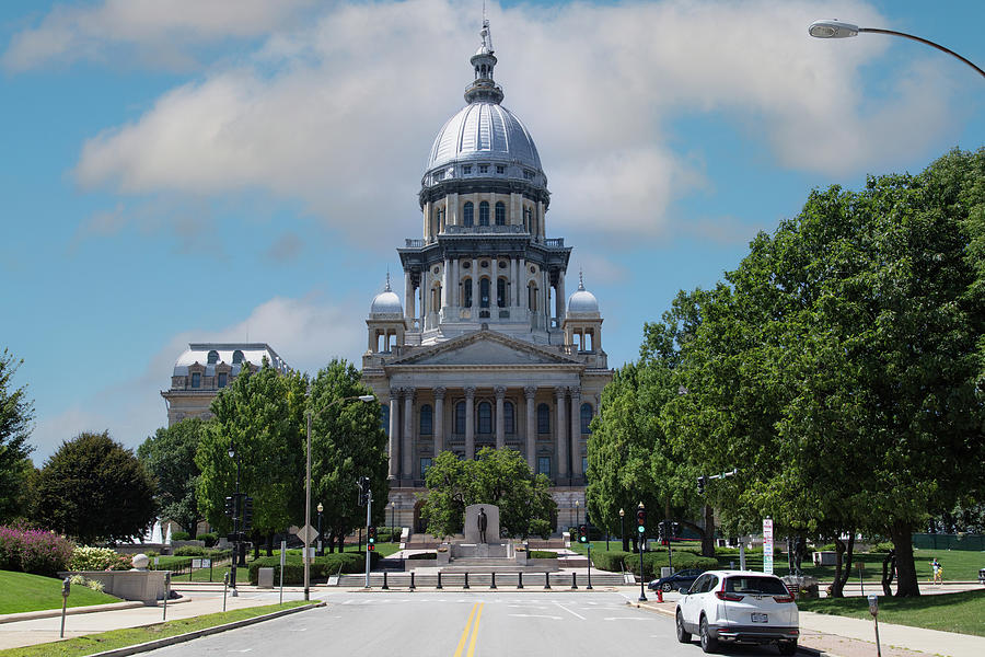 Illinois state capitol in Springfield, Illinois Photograph by Eldon McGraw