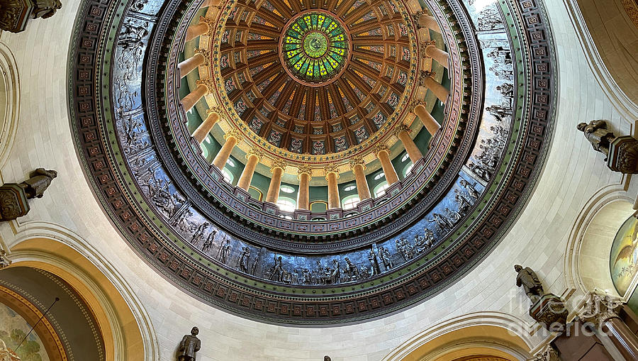 Illinois State Capitol Rotunda 0180 Photograph by Jack Schultz