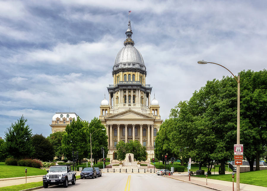 Illinois State Capitol - Route 66 - Springfield, IL Photograph by Susan Rissi Tregoning