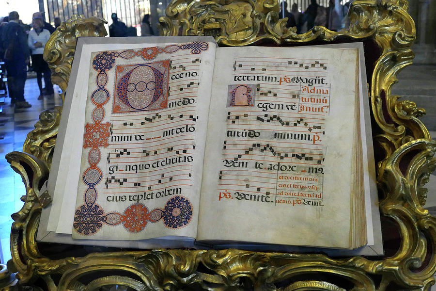 Illuminated manuscripts Cathedral of Sevilla Photograph by Steve Estvanik