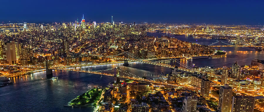 Illuminated NYC Twilight  Photograph by Susan Candelario