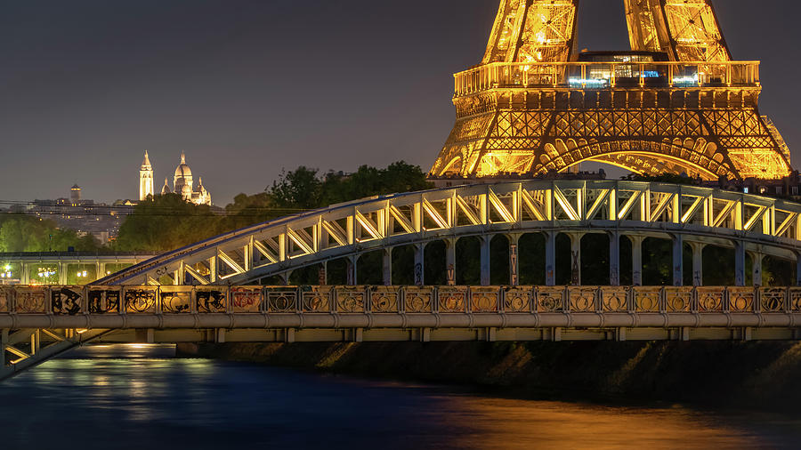 Architecture Photograph - Illuminated Paris by PB Photography