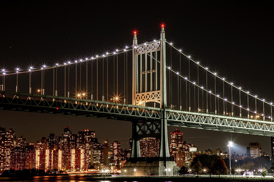 Illuminated Triboro Bridge by Cate Franklyn Illuminated Triboro Bridge by Cate Franklyn