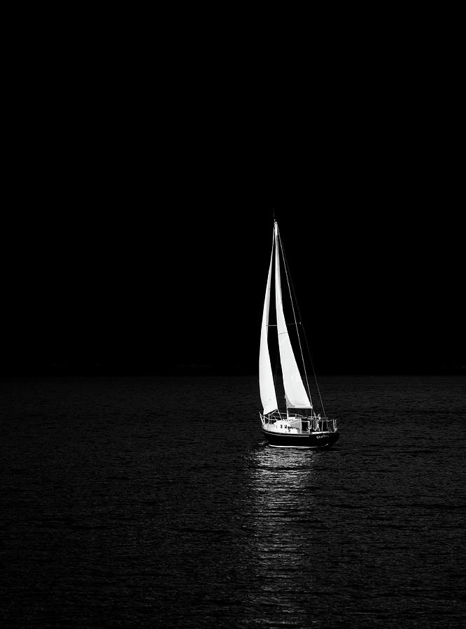 Illuminating Sailboat Photograph