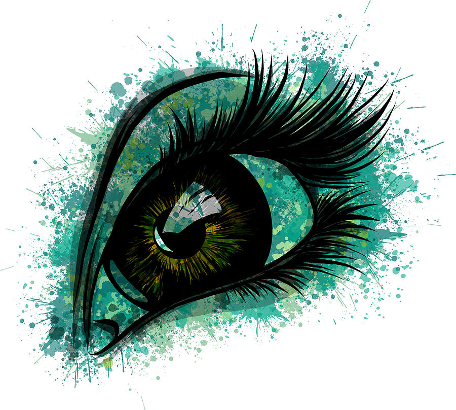 illustration Beautiful Women Eyes with make up Digital Art by Dean ...