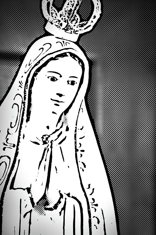 Madonna Photograph - ILLUSTRATION Our Lady of Fatima by Vivida Photo PC