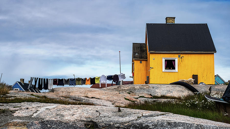 Ilulissat House and Laundry - Greenland Photograph by Stuart Litoff