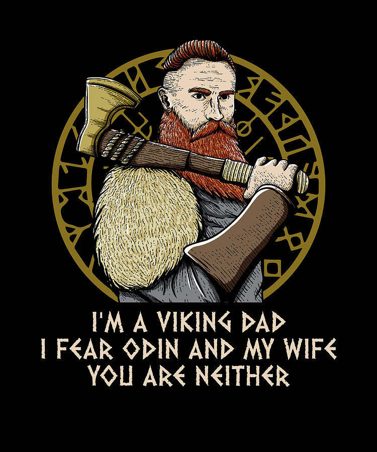 Im A Mythology Dad Norse Humor Valhalla Daddy Norwegian Digital Art by ...