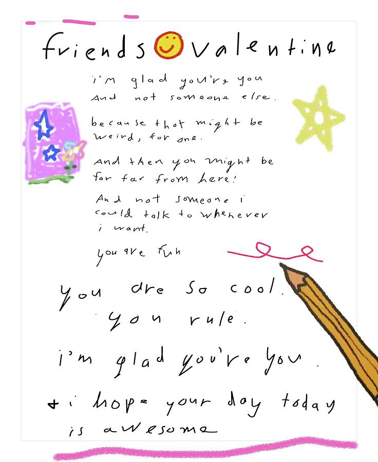 Im glad youre you Drawing by Ashley Rice