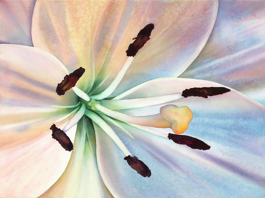 Lily Painting - Im Open To You by Sandy Haight