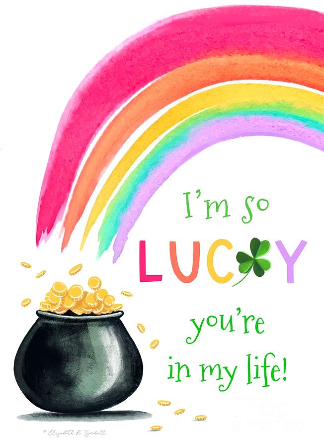 Im So Lucky Painting by Elizabeth Robinette Tyndall
