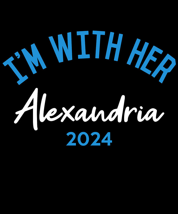 Im With Her Alexandria Ocasio-Cortez 2024 Digital Art by Flippin Sweet Gear