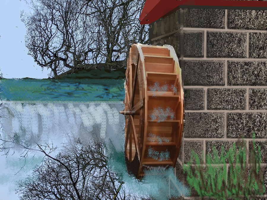 Image Rotated with Waterwheel Digital Art by Roger Swezey