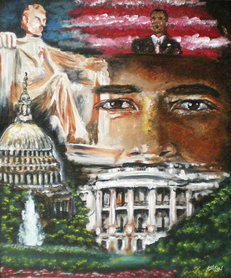Images Of Barack Painting by Art of Ka-Son