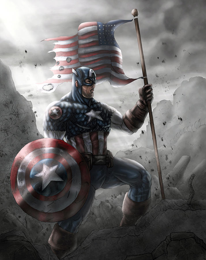 Images Shield Heroes comics Captain America hero Fantasy Flag ...