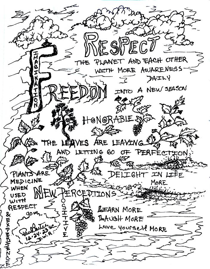 Imagination freedom  Drawing by Paul Carter