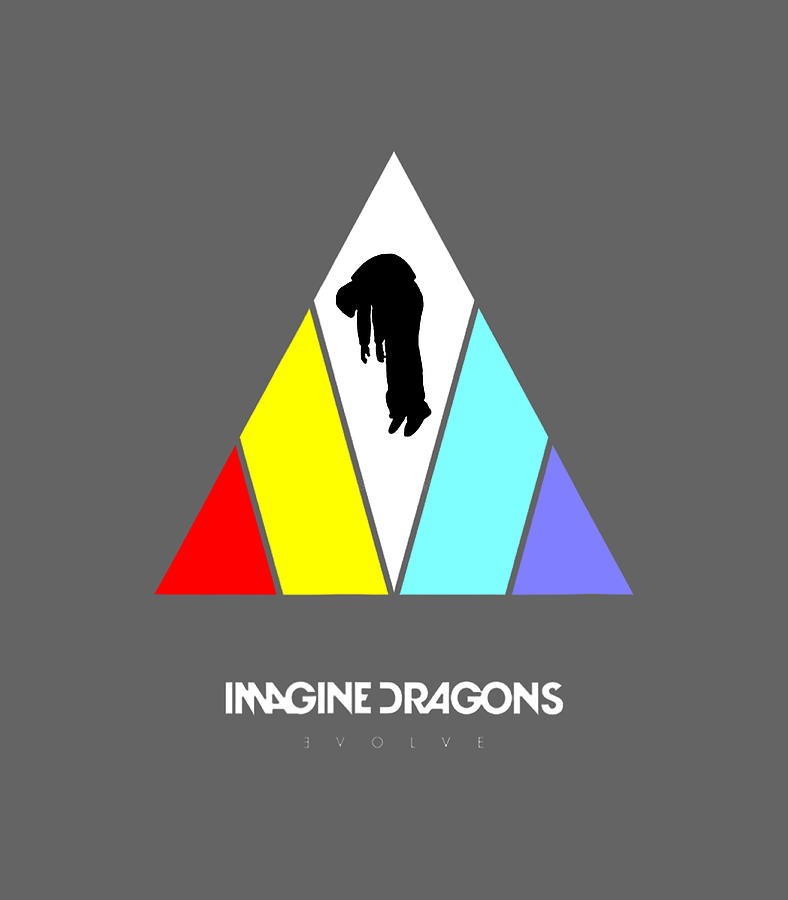 Imagine Dragons Triangle Logo Black Digital Art by Mackie Oliwia - Fine ...