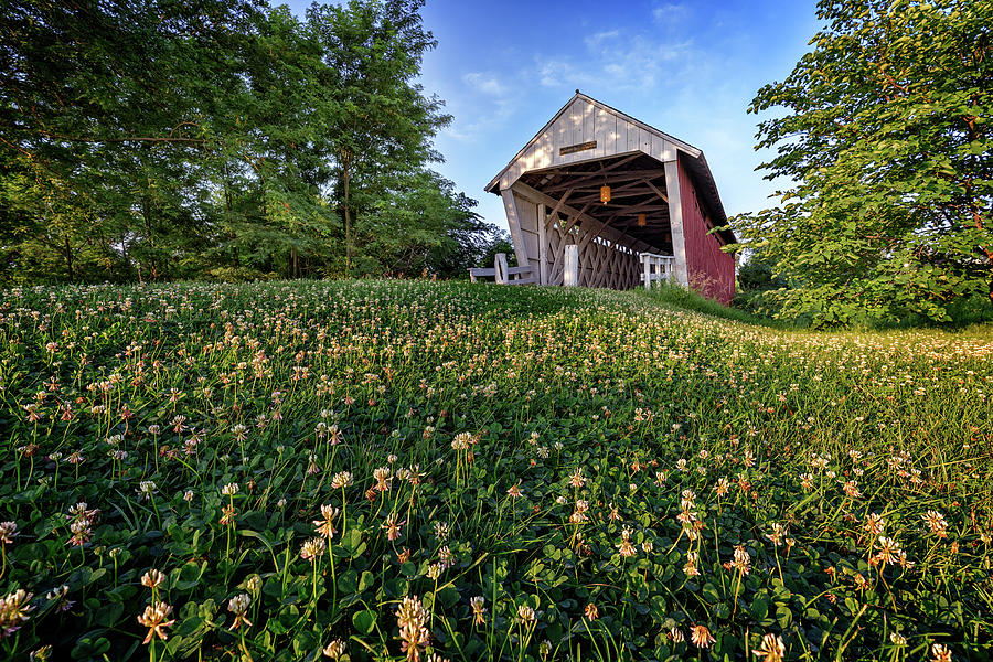 Madison Photograph - Imes Covered Bridge by Rick Berk