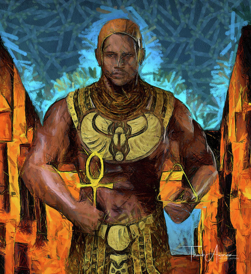 Imhotep - The Renaissance Man From 28BC Painting by Tharb Aworan - Fine ...