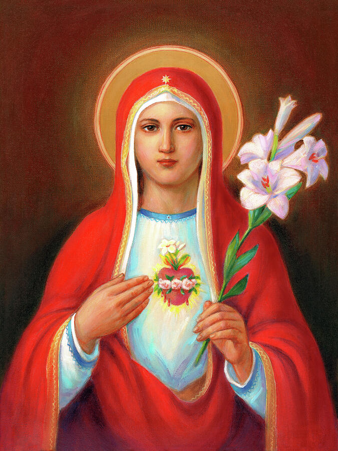 Immaculate Heart Painting by Svitozar Nenyuk - Pixels