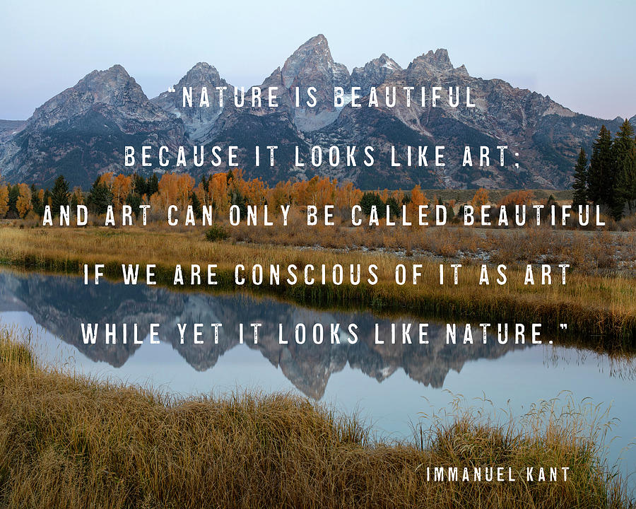 Immanuel Kant Nature Quote Photograph by Dan Sproul - Fine Art America