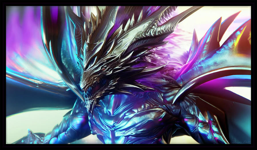 Immortal Dragon Closeup Digital Art by Shawn Dall