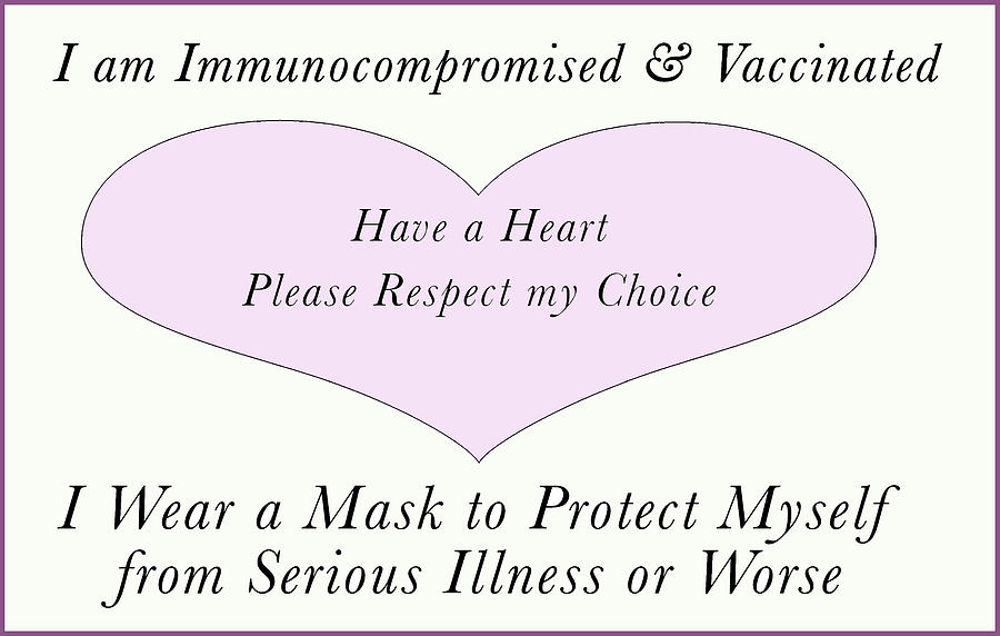 Immunocompromised Mask. Etc Photograph